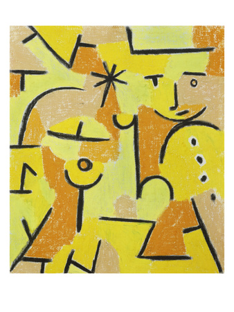 Figure On Yellow, 1937 by Paul Klee Pricing Limited Edition Print image