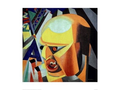 Portrait Of Marinetti by Enrico Prampolini Pricing Limited Edition Print image