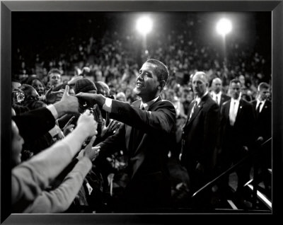 Barack Obama At Campaign Rally by Brooks Kraft Pricing Limited Edition Print image