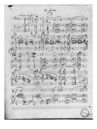 Third Sonata For Piano And Violin by Robert Schumann Pricing Limited Edition Print image