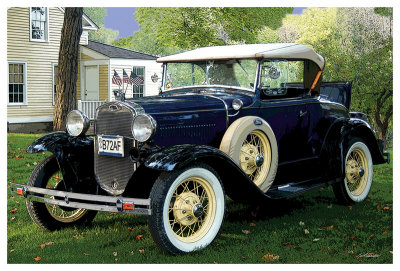 1930 Model A Ford by Keith Vanstone Pricing Limited Edition Print image