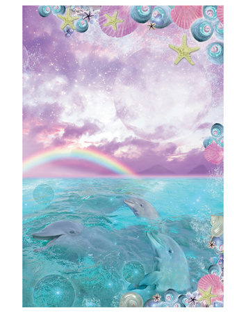 Aqua Dolphin by Alixandra Mullins Pricing Limited Edition Print image