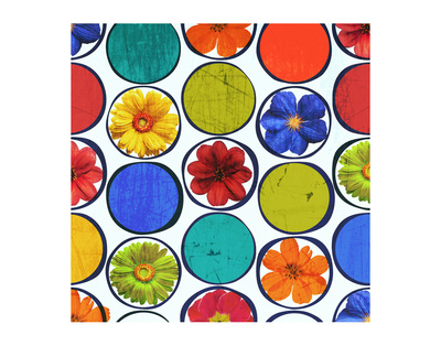 Circle Pattern With Flowers I by Irena Orlov Pricing Limited Edition Print image