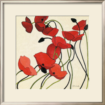 Poppies And Cream Ii by Shirley Novak Pricing Limited Edition Print image