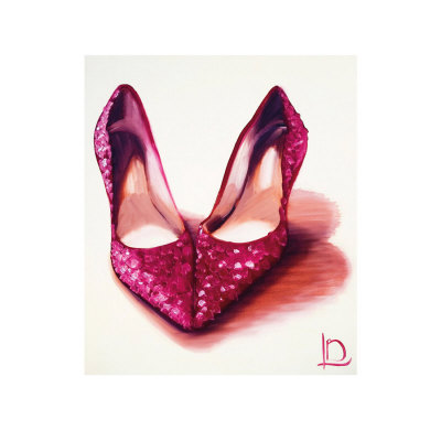 Ruby Heart Shoes by Linda Boucher Pricing Limited Edition Print image