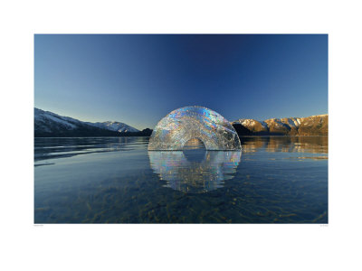 Ice Circle, Lake Wanaka, New Zealand by Martin Hill Pricing Limited Edition Print image