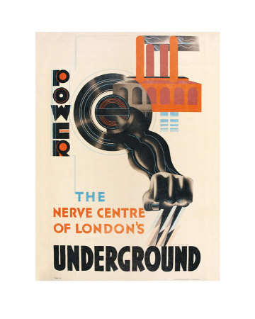 Power, The Nerve Centre Of London’S Underground, C.1931 by Edward Mcknight Kauffer Pricing Limited Edition Print image