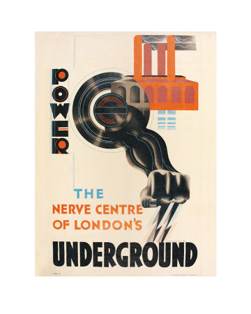 Power, The Nerve Centre Of London's Underground, C.1931 by Edward Mcknight Kauffer Pricing Limited Edition Print image