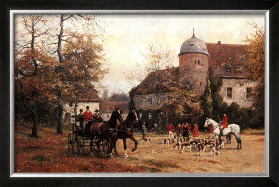 Arriving For The Hunt by Georg Karl Koch Pricing Limited Edition Print image