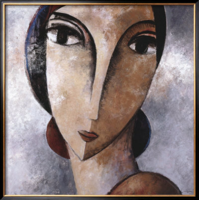 Visage Sur Gris by Didier Lourenco Pricing Limited Edition Print image