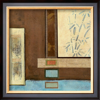 Chinese Scroll In Blue I by Mauro Pricing Limited Edition Print image