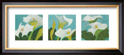 Calla Lily Triptych by Audrey Heard Pricing Limited Edition Print image