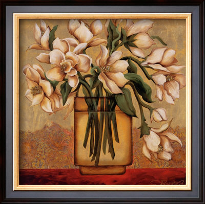 White Autumn Magnolias by Shelly Bartek Pricing Limited Edition Print image