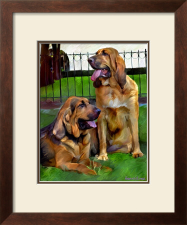 Bloodhounds by Robert Mcclintock Pricing Limited Edition Print image