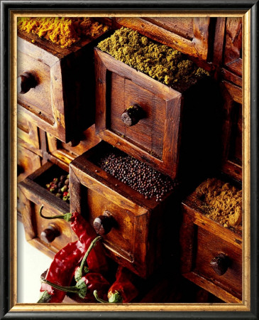 Spices In Drawers by Philip Wilkins Pricing Limited Edition Print image