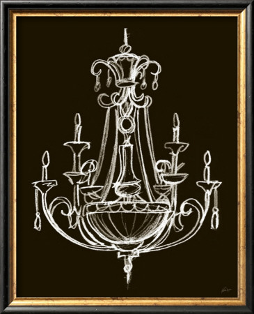 Elegant Chandelier Iii by Ethan Harper Pricing Limited Edition Print image