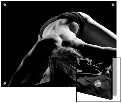 Woman's Back On Black Background by A.B. Pricing Limited Edition Print image