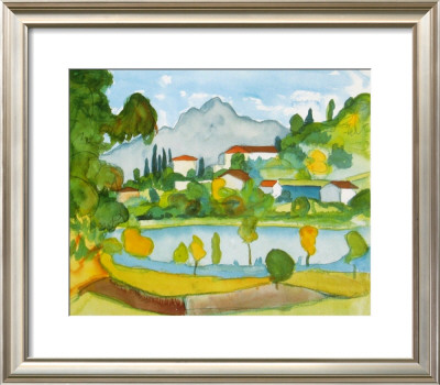Montain Village In The Tessine At The Lake Agno by Hermann Hesse Pricing Limited Edition Print image