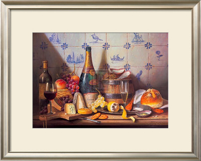 Delft Tiles And Fine Champagne by Raymond Campbell Pricing Limited Edition Print image