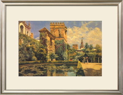 Jardines Del Alcazar De Sevilla by Manuel Garcia Y Rodriguez Pricing Limited Edition Print image