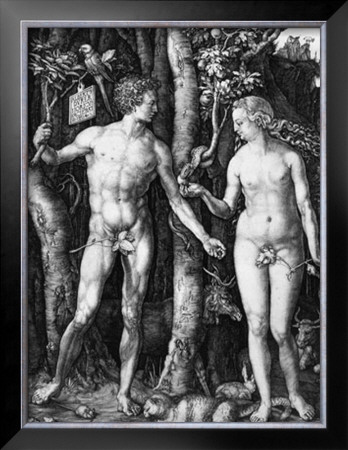 Adam And Eve, C.1506 by Albrecht Dürer Pricing Limited Edition Print image