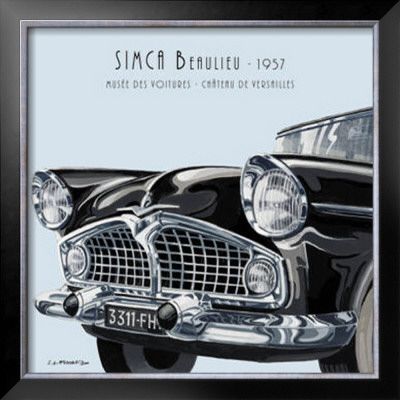 Simca Beaulieu 1957 by Eduardo Escarpizo Pricing Limited Edition Print image