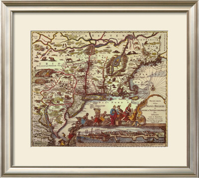 Map Of North Eastern America by Joan Blaeu Pricing Limited Edition Print image