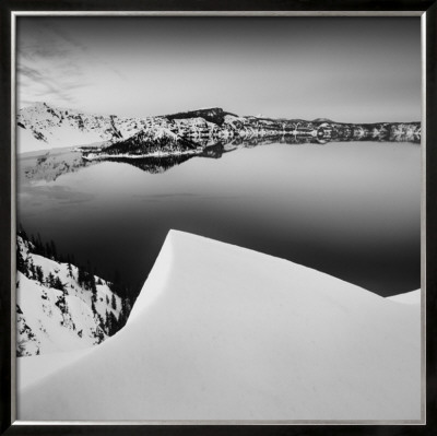 Crater Lake In Black And White by Shane Settle Pricing Limited Edition Print image