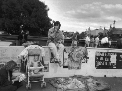 Selling Tie-Dyed T-Shirts - Camden, London by Shirley Baker Pricing Limited Edition Print image