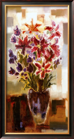 Lilies In Purple Vase by Yona Pricing Limited Edition Print image