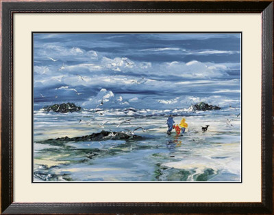 Walking On The Beach by Christian Sanseau Pricing Limited Edition Print image