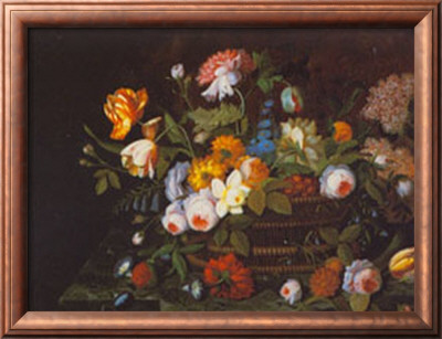Flowers In Basket by Roesen Severin Pricing Limited Edition Print image