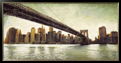 Brooklyn Bridge View by Matthew Daniels Pricing Limited Edition Print image