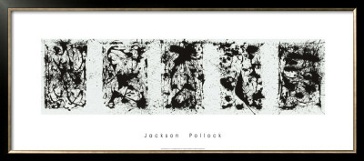 Black And White Polyptych by Jackson Pollock Pricing Limited Edition Print image