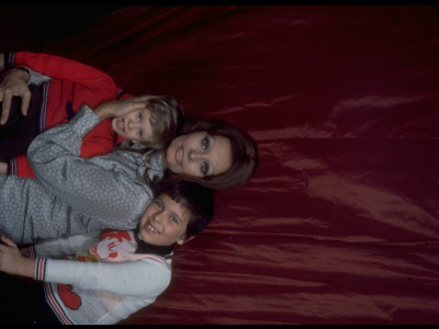 Portrait Of Actress Sophia Loren Sitting Affectionately With Sons Carlo And Edorardo Ponti by Alfred Eisenstaedt Pricing Limited Edition Print image