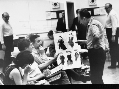 Nycb Choreographer George Balanchine Working With Ballerina At New York State Theater by Gjon Mili Pricing Limited Edition Print image