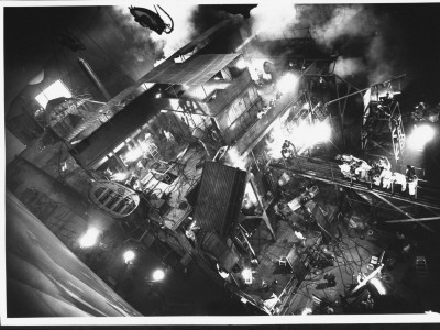 Reconstruction Of Ship On Stage Set For Warner Bros. Film Action In The North Atlantic by Gjon Mili Pricing Limited Edition Print image