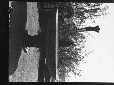 Sculpture Garden At Home Of Swedish Sculptor Carl Milles, Including Bird Bath by Alfred Eisenstaedt Pricing Limited Edition Print image