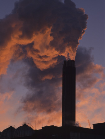 Chimneys Emitting Thick Smoke by Bengt-Goran Carlsson Pricing Limited Edition Print image