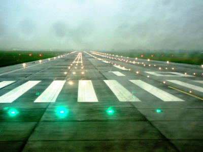 Heavy Rain On Runway by Dr. David J. Otway Pricing Limited Edition Print image