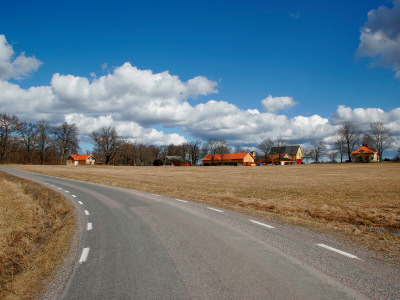 Road Running Through A Landscape, Sodermanland, Sweden by Jorgen Larsson Pricing Limited Edition Print image
