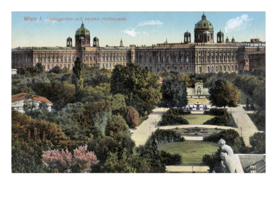 Public Gardens With Both Hof Museums, Vienna by Hans Makart Pricing Limited Edition Print image