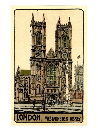 Westminster Abbey, London, 1930S by Sidney Paget Pricing Limited Edition Print image