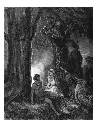 Chactas, Natchez Warrior And Prisoner Of The Muscogulges And Siminoles by Hugh Thomson Pricing Limited Edition Print image