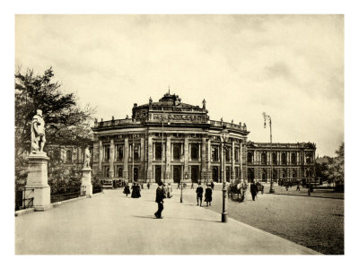 The Hof-Burgtheater In Vienna, At The Turn Of The Century, Opened 1748 by Edna Cooke Pricing Limited Edition Print image
