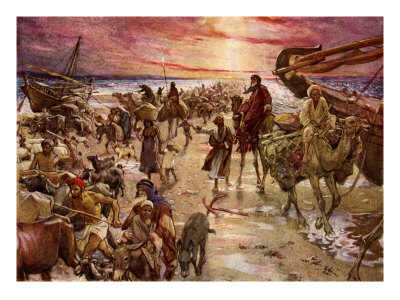 The Passage Of The Red Sea, Exodus 14:16 by Kate Greenaway Pricing Limited Edition Print image