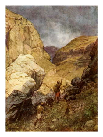Jonathan Defying The Outposts Of The Philistines, I Samuel 14 : 6-7 by Thomas Crane Pricing Limited Edition Print image