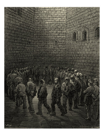 Victorian London Prison, Newgate by Gustave Doré Pricing Limited Edition Print image