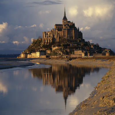 Mont-St-Michel, Normandy, Dawn Shot With Reflection by Joe Cornish Pricing Limited Edition Print image