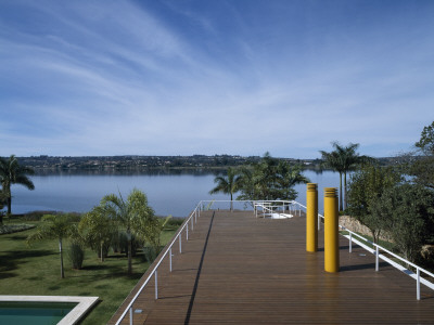 14Bis, House In Brazil, Roof Terrace, Architect: Isay Weinfeld by Alan Weintraub Pricing Limited Edition Print image